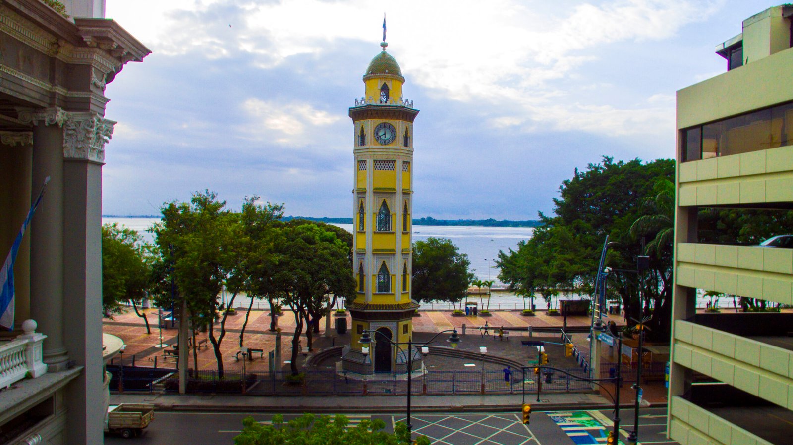 torre morisca guayaquil photographed by drone